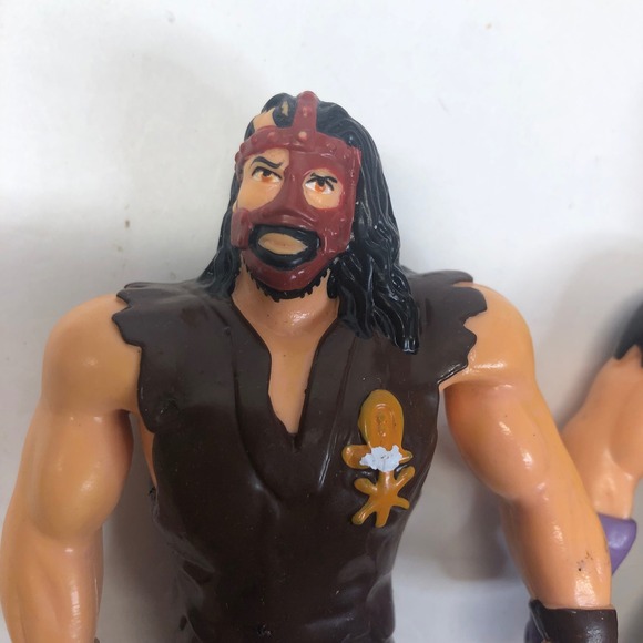 1997 WWF Just Toys Bend-Ems Undertaker Mankind Paul Bearer Wrestling Figs - Picture 2 of 16